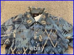 $1200 RRL Ralph Lauren Western Wool Linen Patchwork Sweater Jacket- Size 3. (M)