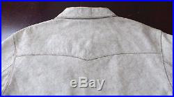 $1295 Polo Ralph Lauren Distressed Leather Western Jacket Coat Sweater Shirt