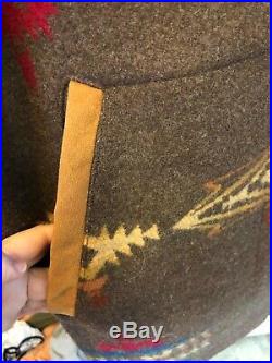 17. Pendleton Originals Western Wear Jacket Native M Blanket Coat Bone Buttons