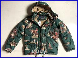 $398 New Polo Ralph Lauren Small Green Rodeo Western Puffer Down Jacket RRL Coat