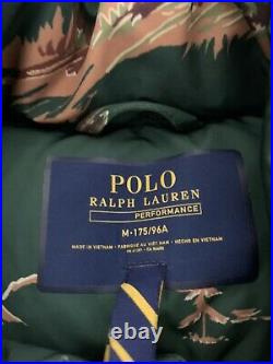 $398 Polo Ralph Lauren Medium Rodeo Jacket Puffer RRL Coat Green Rugby Western