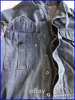 50s The Great Western Garment GWG 1955 vintage denim work jacket donut buttons