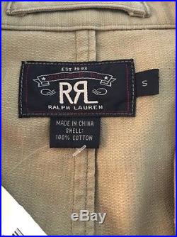 $590 RRL Ralph Lauren Western UNLINED COTTON JACKET SPORT COAT Men's Size Small