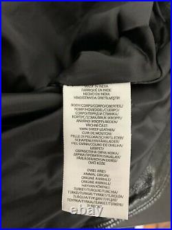 $698 New Polo Ralph Lauren XL Black CPO Leather Shirt Jacket RRL Western Coat