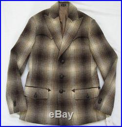 $750 Ralph Lauren RRL Double RL Women's Outlaw Western Wool Blazer Jacket Coat M