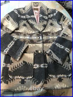 78. VTG Pendleton Woolen Mills Tribal High Grade Western Wool Coat Jacket S