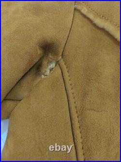 ARDNEY Sheepskin Shearling Brown Winter Coat Jacket Mens Sz Large Made in USA