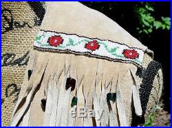 Amazing Western Double D Ranch Ranchwear Floral Beaded Suede Vest M