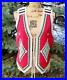 Amazing-Western-Double-D-Ranch-Ranchwear-Fully-Beaded-Red-Suede-Vest-M-EUC-01-fgcf
