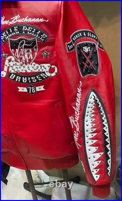 American Bruiser Customize Men's Red Leather Jacket