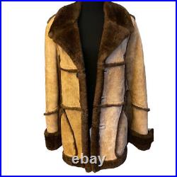 American Sheepherder Women's Western Vintage Sheepskin Jacket/Coat