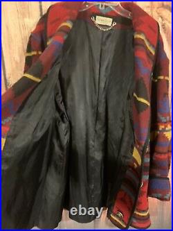 Ashely Scott Vintage Womens Aztec Navajo Western Wool Blazer Jacket Coat Sz 2xl