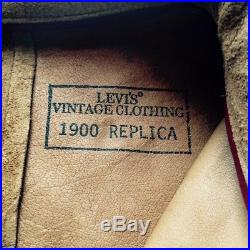 Authentic LVC 1900 REPLICA western fringe leather jacket size L