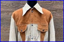 BLOCK BUSTER WESTERN WEAR Vintage 60s Cowhide Leather Trucker Jacket Men's M