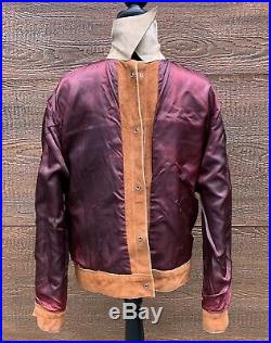 BLOCK BUSTER WESTERN WEAR Vintage 60s Cowhide Leather Trucker Jacket Men's M
