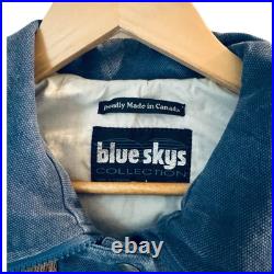 BLUE SKYS Collection Canada Coat Jacket Chore Horse Equestrian Print Women's BLUE SKYS Collection Canada Coat Jacket Chore Horse Equestrian Print Women's