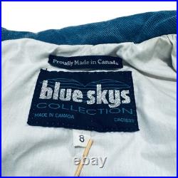 BLUE SKYS Collection Canada Coat Jacket Chore Horse Equestrian Print Women's BLUE SKYS Collection Canada Coat Jacket Chore Horse Equestrian Print Women's