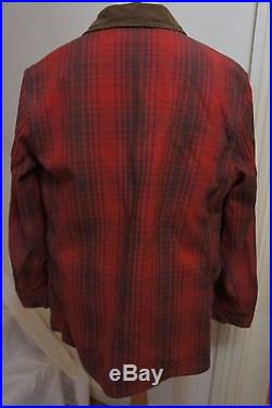 Bn Ralph Lauren Rrl Mowhawk Red Plaid Western Ranch Jacket Coat Rp £950