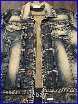 Backstage Jens Jacket Womens sz 32 Denim by FBND CoutureDenim 21473/012 Peru