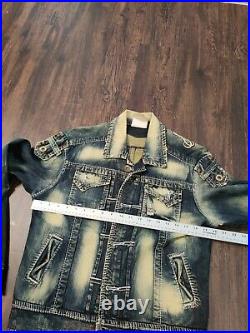 Backstage Jens Jacket Womens sz 32 Denim by FBND CoutureDenim 21473/012 Peru