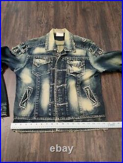 Backstage Jens Jacket Womens sz 32 Denim by FBND CoutureDenim 21473/012 Peru