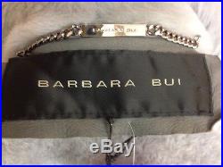 Barbara Bui Jacket Gray Shearling With Hood NWT size T-1