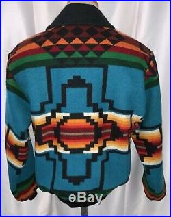 Beautiful Pendleton Western Wear Native American Navajo Blanket Wool Jacket Sz S