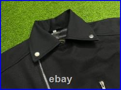 Black Denim Biker Jacket Slim Fit Motorcycle Punk Rock Style Belted Brando Coat Black Denim Biker Jacket Slim Fit Motorcycle Punk Rock Style Belted Brando Coat