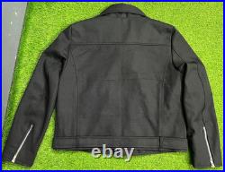 Black Denim Biker Jacket Slim Fit Motorcycle Punk Rock Style Belted Brando Coat Black Denim Biker Jacket Slim Fit Motorcycle Punk Rock Style Belted Brando Coat