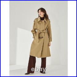 British Spring New Jacket Womens Trench Coat Leisure Medium Length Windbreakers