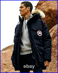 Canada Goose Expedition Black Fur Parka Coat Down Arctic Winter Jacket M 38 £995