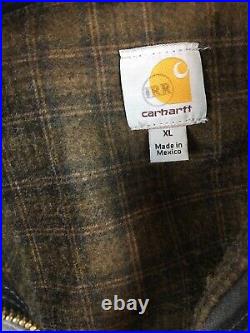 Carhartt Blanket Lined Sandstone Duck Detroit Jacket J97 GVL Gravel Grey Gray XL