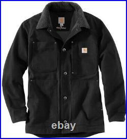 Carhartt Full Swing Chore Coat Barn Jacket Black Mens 102707 Duck Field NWT