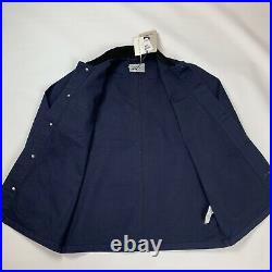 Carhartt WIP Michigan Coat Dark navy Rinsed Chore Jacket Canvas organic BNWT