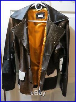 Chelo Combina Authentic Men Women Western Brown Calf Pony Hair Fur Coat Jacket