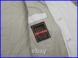 Chevignon Vintage Denim Cowboy Coat Jacket Western Style Beige Size L Tip Top