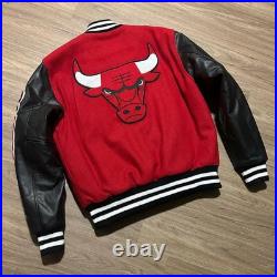 Chicago Handmade Football Letterman Varsity Leather Baseball Jacket Tarrif Paid