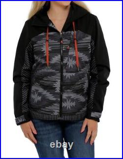 Cinch Western Coat Womens Ski Fleece Lined Hooded XS Black MAJ9846001