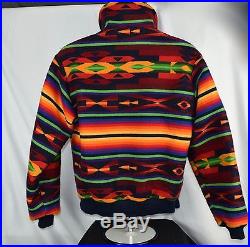 Colorful Pendleton High Grade Western Wear Indian Blanket Coat Jacket Size M
