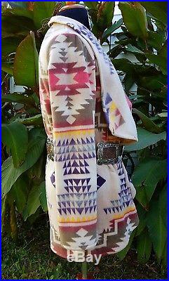 Cowgirl gypsy aztec blanket jacket Southwestern boho Western warm XL