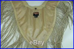 Cripple Creek Womens Vintage Western Shawl Capelet Cowgirl Fringe Leather Cape