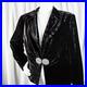 DOUBLE-D-RANCH-New-Black-Velvet-Turquoise-Opaque-Stone-Women-Jacket-Size-L-01-oyac