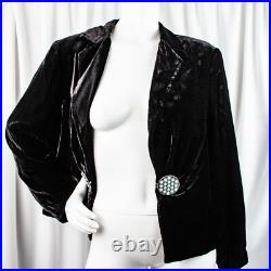 DOUBLE D. RANCH New Black Velvet Turquoise Opaque Stone Women Jacket Size L DOUBLE D. RANCH New Black Velvet Turquoise Opaque Stone Women Jacket Size L