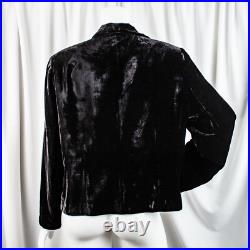 DOUBLE D. RANCH New Black Velvet Turquoise Opaque Stone Women Jacket Size L DOUBLE D. RANCH New Black Velvet Turquoise Opaque Stone Women Jacket Size L
