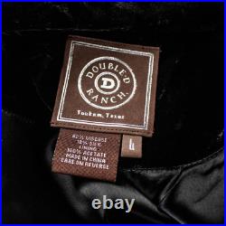 DOUBLE D. RANCH New Black Velvet Turquoise Opaque Stone Women Jacket Size L DOUBLE D. RANCH New Black Velvet Turquoise Opaque Stone Women Jacket Size L