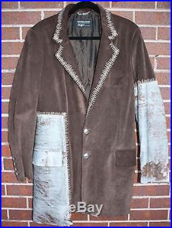 Donald J. Pliner Brown Suede Jacket Limited Edition! Italy Sz 50 Western Coat M