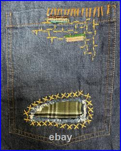 Double D Ranch Crossing the Brazos Denim Jacket 1X NWT Patchwork Embrd Bead Double D Ranch Crossing the Brazos Denim Jacket 1X NWT Patchwork Embrd Bead