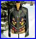 Double-D-Ranch-Ranch-Black-Leather-Spring-Flowers-Jacket-NWOT-M-Collector-Coat-01-aac