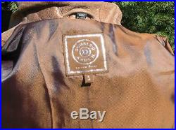 Double D Ranch Ranchwear Weathered Leather Embroidered Flowers Jacket S EUC