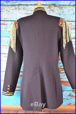 Double D Ranch Wear Jacket Blazer Western Sz Medium Fringed Beaded Cowgirl Coat